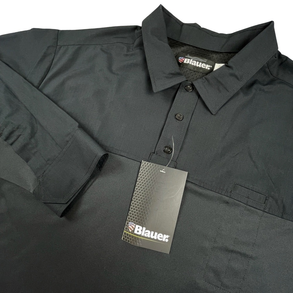 Blauer 8781 Mens 4XL 37 LS BDU Ripstop ArmorSkin Base Shirt Dark Navy Blue NWT